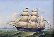 unknow artist Barque WHITE SEA of Boston USA oil painting artist